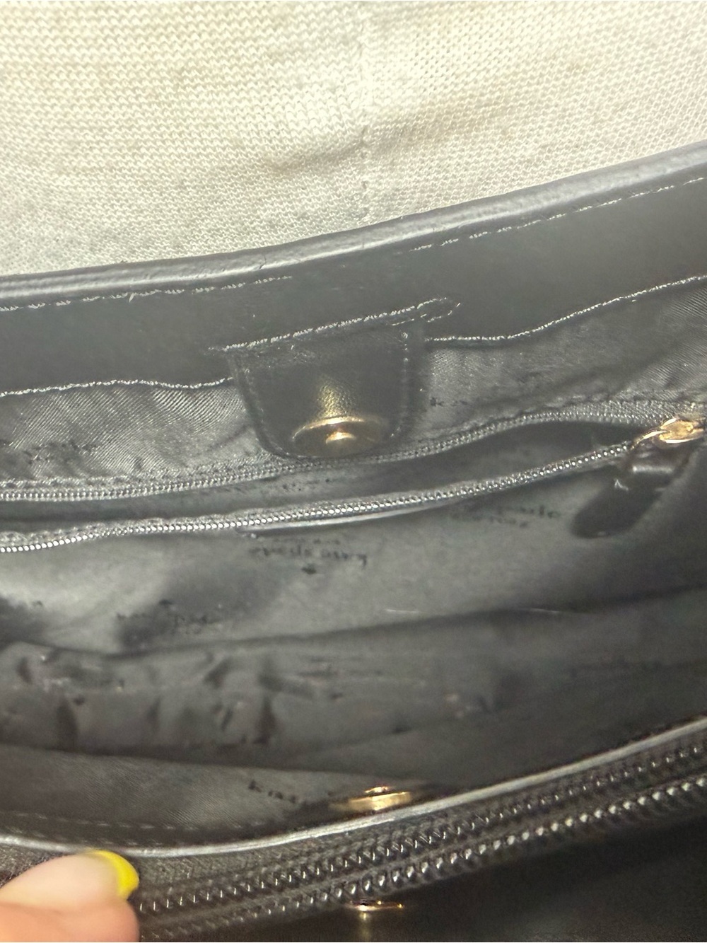Kate Spade New York Sienna Satchel Black Leather with Detachable Strap-Like New - Picture 9 of 11